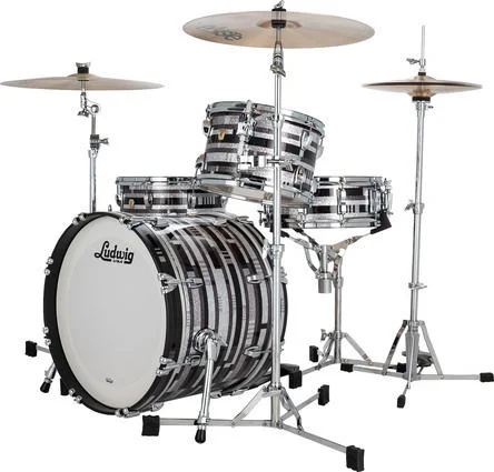  Ludwig Classic Maple Downbeat 3-piece Shell Pack - Digital Sparkle