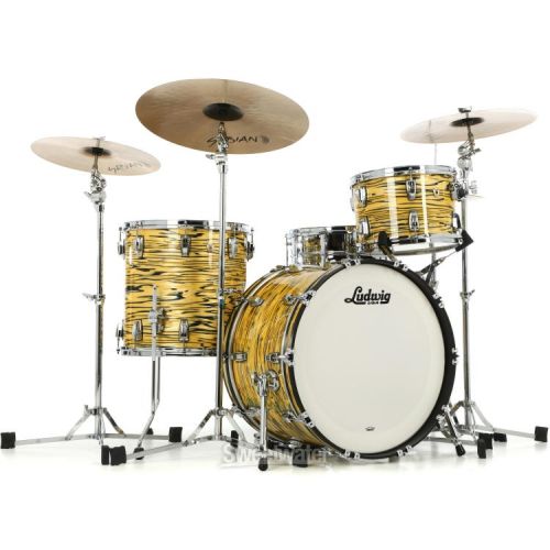  Ludwig Classic Maple Jazzette 3-piece Shell Pack - Lemon Oyster