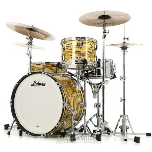  Ludwig Classic Maple Jazzette 3-piece Shell Pack - Lemon Oyster