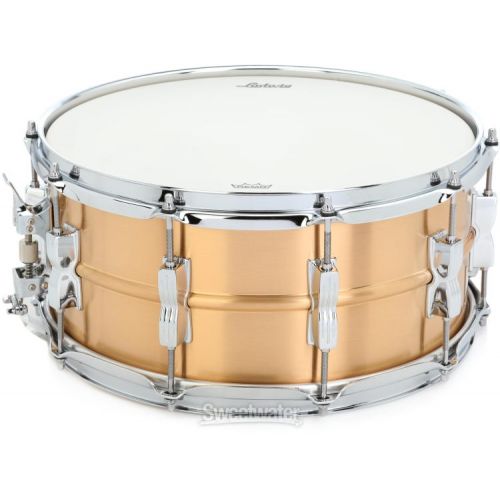  Ludwig Acro Bronze Snare Drum - 6.5 x 14-inch - Brushed