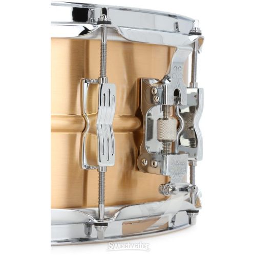  Ludwig Acro Bronze Snare Drum - 6.5 x 14-inch - Brushed