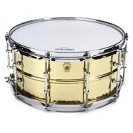 Ludwig Hammered Brass Snare Drum - 6.5 x 14-inch - Polished