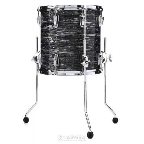  Ludwig Classic Maple Floor Tom - 14 x 14 inch - Vintage Black Oyster