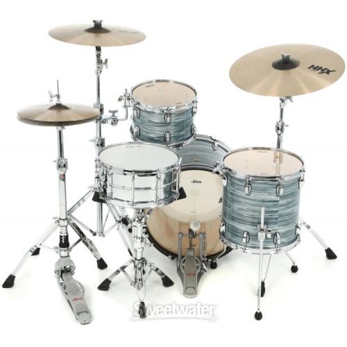  Ludwig Classic Maple Downbeat 3-piece Shell Pack - Vintage Blue Oyster