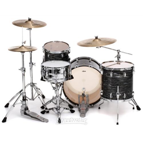  Ludwig Classic Maple Fab 3-piece Shell Pack - Vintage Black Oyster