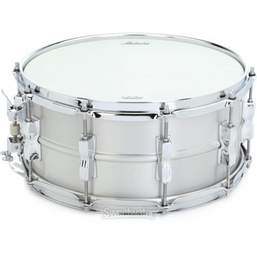  Ludwig Acro Aluminum Snare Drum - 6.5 x 14-inch - Brushed Demo
