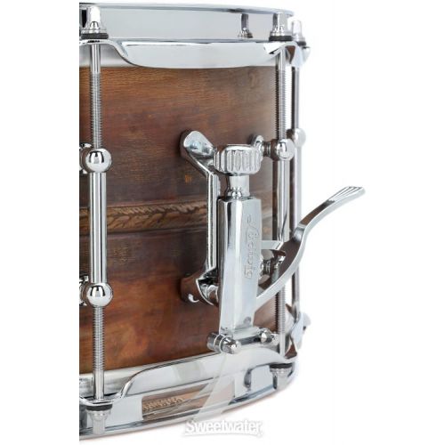  Ludwig Copper Phonic Snare Drum - 6.5 x 14-inch - Raw Patina