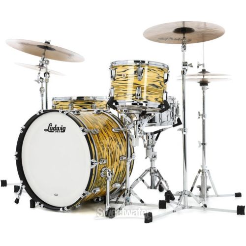  Ludwig Classic Maple Fab 3-piece Shell Pack - Lemon Oyster