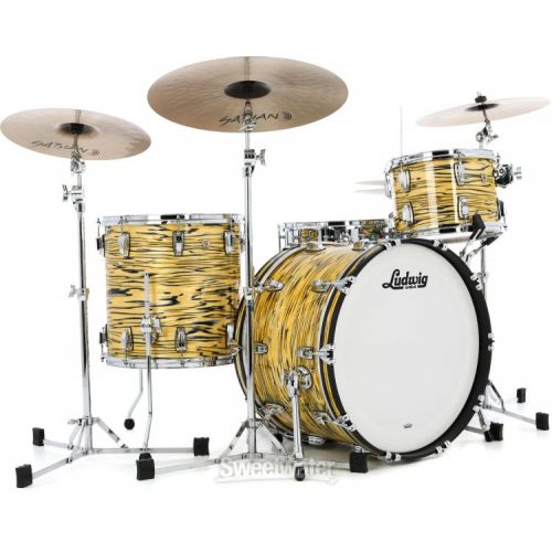  Ludwig Classic Maple Fab 3-piece Shell Pack - Lemon Oyster
