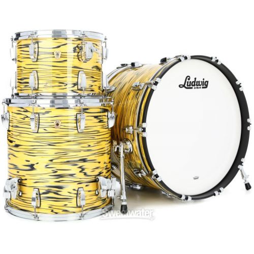  Ludwig Classic Maple Fab 3-piece Shell Pack - Lemon Oyster