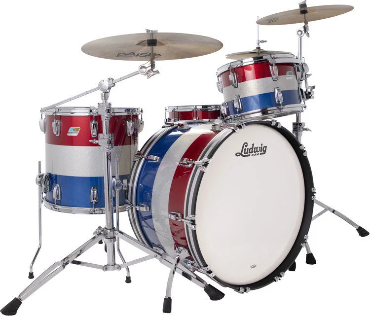  Ludwig Legacy Pro Beat Shell Pack - Spirit of '76