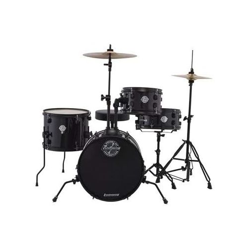  [아마존베스트]Ludwig LC178X016 Questlove Pocket Kit 4-piece Drum Set-Black Sparkle Finish, inch