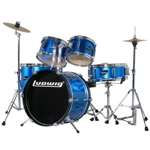  Ludwig 16B-8-10-13F-12S Junior Drum Set - Blue