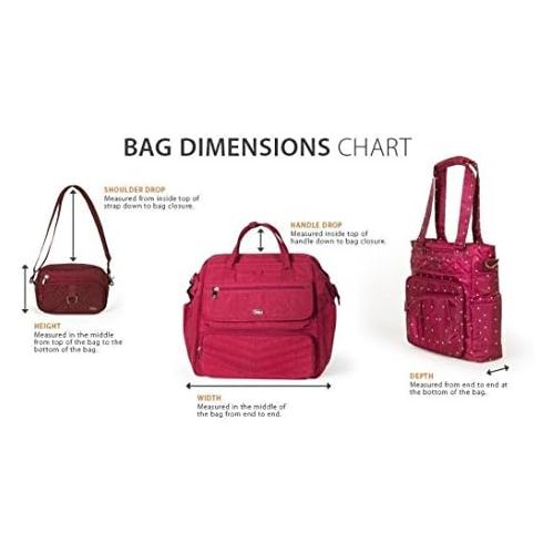  [아마존베스트]Lug Caboose Carry All Bag, Cranberry Red, One Size