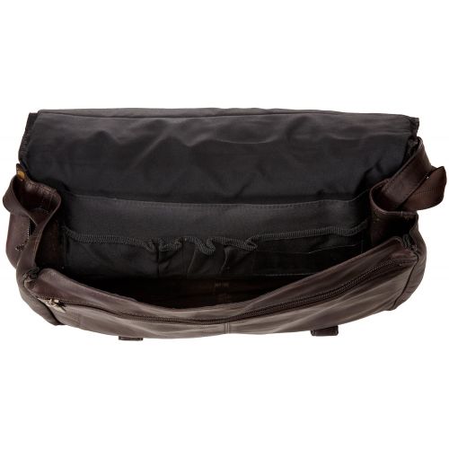  Luggage top bag David King & Co. Expandable Brief, Cafe, One Size