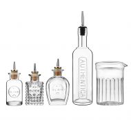 Luigi Bormioli 12324/01 Mixology 5-Piece Barware Set, 0, Clear