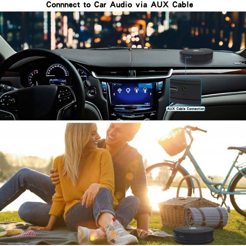  [아마존베스트]Rechargeable Portable Bluetooth CD Player, Lukasa Compact Music CD Disc Player for Home/Car/Travel, Home Audio Boombox with Stereo Speaker & LCD Display, Support CD USB AUX Input,
