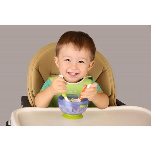  [아마존베스트]Lullababy Best Suction Baby Bowls for Toddlers-Toddler Bowls Baby Feeding Set with Baby Utensils | Bonus Baby...