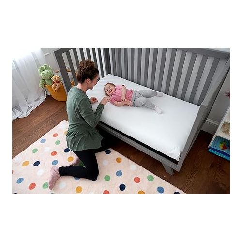 Lullaby Earth Baby Crib Mattress - Lightweight Infant & Toddler Mattress - Waterproof Baby Bed Mattress for Crib - Non-Toxic Mattress for Baby and Toddler Bed - 52