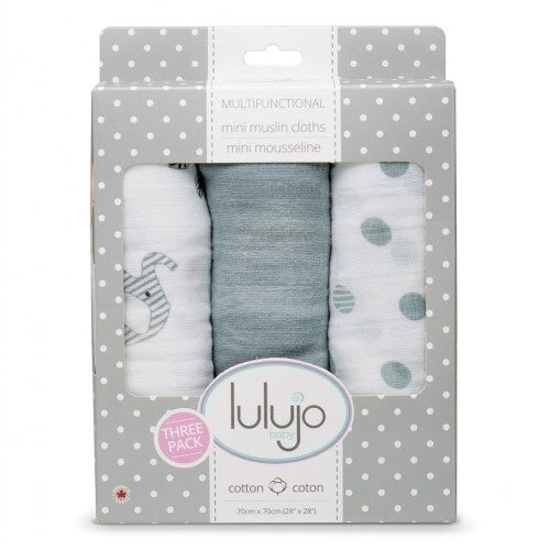  Lulujo lulujo Afrique Mini Muslin Cotton Cloths (3 Pack)