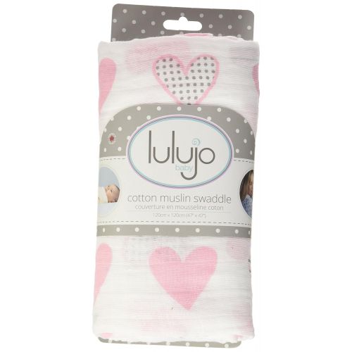  Lulujo Muslin Swaddle (Sweet Heart)