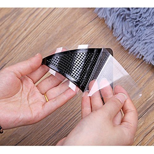  Lulutus Rug Grippers for Hardwood Floors,Best Non-Slip Washable Reusable Pads for Tile Floors, Carpets, Floor Mats, Wall, Black 8 pcs