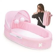 [아마존베스트]Lulyboo Travel Infant Bed - On The Go Baby Lounger Backpack - Combines Crib, Playpen And...