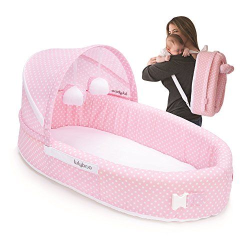  [아마존베스트]Lulyboo Travel Infant Bed - On The Go Baby Lounger Backpack - Combines Crib, Playpen And...