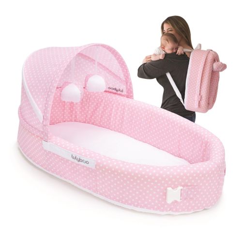  [아마존베스트]Lulyboo Travel Infant Bed - On The Go Baby Lounger Backpack - Combines Crib, Playpen And...