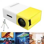 Lum Mini Portable LED Projector with Laptop USB/SD/AV/HDMI Input for Video/Movie/Game/Home Theater