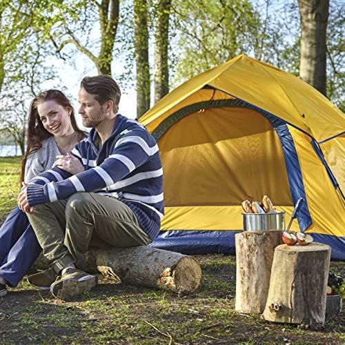  Lumaland Outdoor leichtes Pop Up Wurfzelt 3 Personen Zelt Camping Reise Trekking Festival Sekundenzelt 210 x 190 x 110 cm Tragetasche