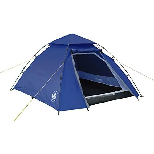  Lumaland Outdoor Pop Up Kuppelzelt Wurfzelt 3 Personen Zelt Sekundenzelt Camping Reise Trekking Festival etc. 215 x 195 x 120 cm Tragetasche