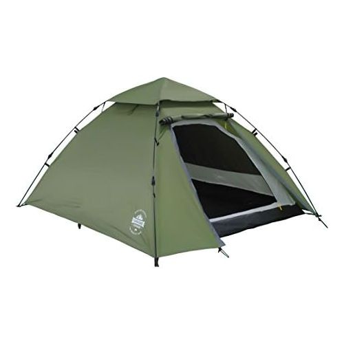  Lumaland Outdoor Pop Up Kuppelzelt Wurfzelt 3 Personen Zelt Sekundenzelt Camping Reise Trekking Festival etc. 215 x 195 x 120 cm Tragetasche