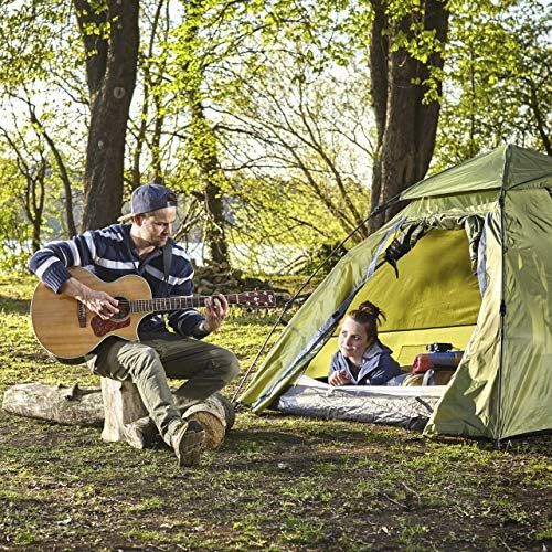  Lumaland Outdoor Pop Up Kuppelzelt Wurfzelt 3 Personen Zelt Sekundenzelt Camping Reise Trekking Festival etc. 215 x 195 x 120 cm Tragetasche