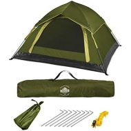 Lumaland Outdoor leichtes Pop Up Wurfzelt 3 Personen Zelt Camping Reise Trekking Festival Sekundenzelt 210 x 190 x 110 cm Tragetasche