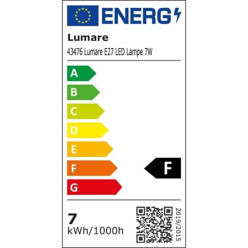  5er Sparset Lumare E27 LED Lampe 7W Ersetzt 60w 600 Lumen Watt Gluehbirne A60 Leuchtmittel 2700 Kelvin warmweiss Fassung