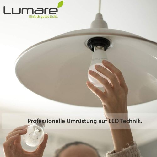  5er Sparset Lumare E27 LED Lampe 7W Ersetzt 60w 600 Lumen Watt Gluehbirne A60 Leuchtmittel 2700 Kelvin warmweiss Fassung