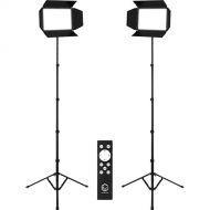 Lume Cube Studio Panel LED Bi-Color 2-Light Kit with Barndoors and Stands