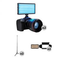 Lume Cube Panel Pro 2.0 RGB LED 2-Light Kit with Accessories