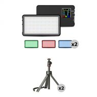 Lume Cube Panel Go RGB LED Light Kit with JOBY TelePod Pro Kit (2-Pack)