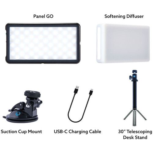  Lume Cube Panel GO Bi-Color LED Light Panel (Broadcast Lighting Kit, 2-Pack)