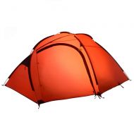 Lumeng Waterproof Double Layer Dome Tent Large Family Tent for Camping with Rooms (Color : Red, Size : One Size)