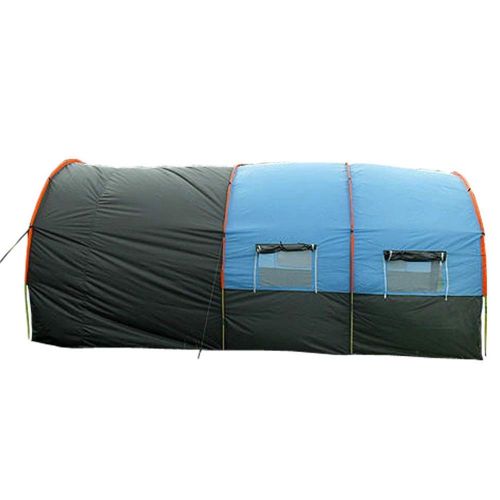  Lumeng Waterproof Double Layer Dome Tent Family Camping Tent with Carrying Bag for Outdoor Hiking Travel (Color : Blue, Size : One Size)