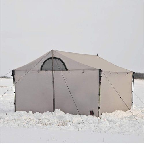  Lumeng Waterproof Double Layer Dome Tent Family Camping Tent Holiday Home Portable Carrying Bag (Color : White, Size : One Size)