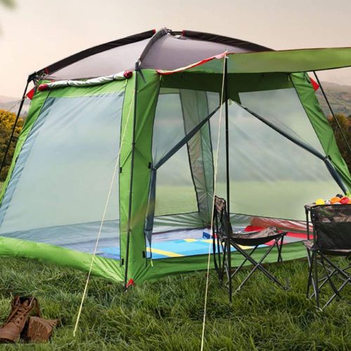  Lumeng Waterproof Double Layer Dome Tent Cabin with Instant Setup Tent for Camping Green (Color : Green, Size : One Size)