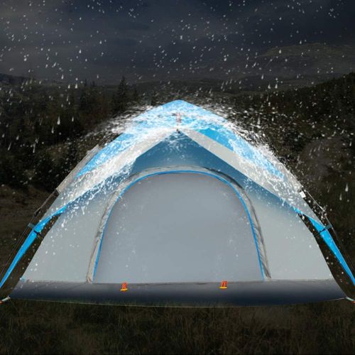  Lumeng Waterproof Double Layer Dome Tent Portable Shade Instant Tent for Beach with Carrying Bag (Color : Blue, Size : One Size)