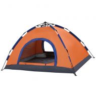 Lumeng Waterproof Double Layer Dome Tent Camping Backpacking Tent for Outdoor Hiking Mountaineering Travel (Color : Orange, Size : One Size)