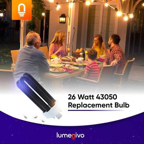  26 Watt Bug Zapper Bulb Replacement for DynaTrap 43050 by Lumenivo - 26W Bug Zapper Light Bulbs Outdoor for Mosquito Control - for Models DT1750 and DT1775 - ¾ Acre and 1 Acre Cove