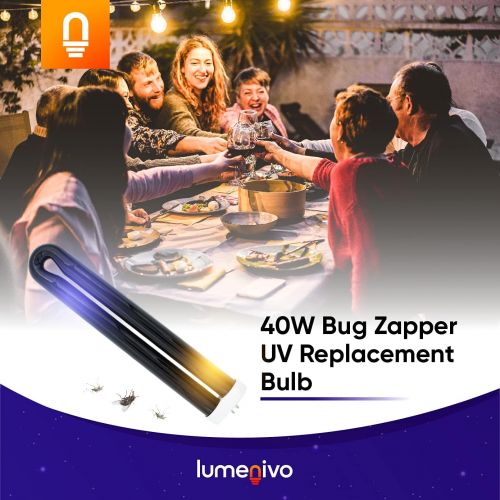  40 Watt Bug Zapper Bulb Replacement for Stinger B4045-4 UVB45 by Lumenivo - UV Blacklight Replacement Bulb for Bug Zapper Outdoor and Indoor Fly Trap for Home - 1 Bulb