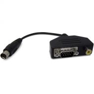 Lumens DC-A16 RS-232 and Composite Video to Mini DIN Adapter Cable for Select Lumens Document Cameras (7.5